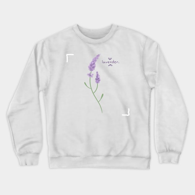 lavender. Crewneck Sweatshirt by Introverted_Sawfish